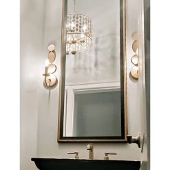 FrameMyMirror Kendall Framed Wall Mirror, Black & Gold, 28"x36" -Laural Home Shop e5f1605903ebb693 2362 w800 h800 b0 p0