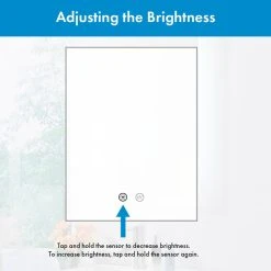 Ketcham Medicine Cabinets/Fred Silver & Company Radiant Dimmable LED Mirror With Defogger, 24"x36"x1.75" 11 Ketcham Medicine Cabinets/Fred Silver & Company Radiant Dimmable LED Mirror With Defogger, 24"x36"x1.75" -Laural Home Shop e611cecd0140afbf 6474 w800 h800 b0 p0