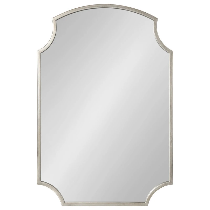 Uniek Carlow Framed Wall Mirror, Silver 20x30 4 Uniek Carlow Framed Wall Mirror, Silver 20x30 - Image 2