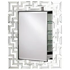 Afina Corporation Radiance Greek Key And Circles Medicine Cabinet, Greek Key