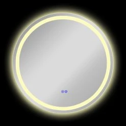 CHLOE Lighting, Inc. CHLOE Lighting LUMINOSITY Round TouchScreen LED Mirror 24 CHLOE Lighting, Inc. CHLOE Lighting LUMINOSITY Round TouchScreen LED Mirror -Laural Home Shop e741553a0fdd41a4 5628 w800 h800 b0 p0