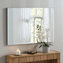 Fab Glass And Mirror Rectangle Frameless Wall Mirror For Bathroom, Gym, Yoga, Dance/Saloon, 30"x40" 9 Fab Glass And Mirror Rectangle Frameless Wall Mirror For Bathroom, Gym, Yoga, Dance/Saloon, 30"x40" -Laural Home Shop e7a1d07f03d79d3f 8717 w800 h800 b0 p0