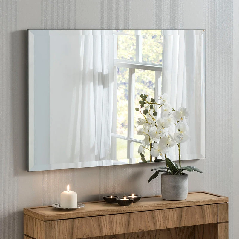 Fab Glass And Mirror Rectangle Frameless Wall Mirror For Bathroom, Gym, Yoga, Dance/Saloon, 30"x40" 5 Fab Glass And Mirror Rectangle Frameless Wall Mirror For Bathroom, Gym, Yoga, Dance/Saloon, 30"x40" - Image 3