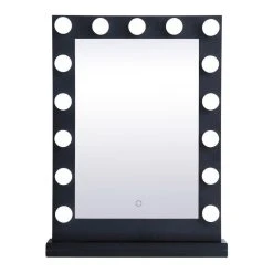 Elegant Furniture & Lighting Elegant MRE32432BK Brenda 24"By 32"Plug, Led 5000K Mirror, Black