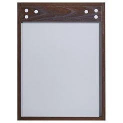 InFurniture Inc., 17.7" Medicine Cabinet, Brown Elm Wood Texture Finish -Laural Home Shop e9e11ccc0914e00c 0305 w800 h800 b1 p0