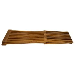 Nordic Style Oiled Teak Folding Stool With Horizontal Slats -Laural Home Shop ea11d60700fb1bed 4160 w800 h800 b1 p0
