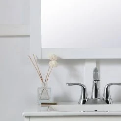 Elegant Furniture & Lighting Anderson Rectangle Vanity Mirror, 24", White -Laural Home Shop ea81335a0095910b 9154 w800 h800 b0 p0