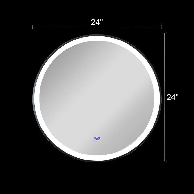 CHLOE Lighting, Inc. CHLOE Lighting LUMINOSITY Embedded Round TouchScreen LED Mirror 17 CHLOE Lighting, Inc. CHLOE Lighting LUMINOSITY Embedded Round TouchScreen LED Mirror - Image 15