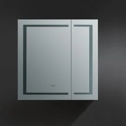 Fresca Spazio Bathroom Medicine Cabinet With LED Lighting, 36"x36" -Laural Home Shop eb11a5f60af07cb9 1179 w800 h800 b0 p0