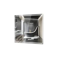 GETLEDEL Ledel LED Lighted Bathroom Mirror Wall Mount Backlit Vanity Mirror, 40"x32" -Laural Home Shop eba18e3f03f85289 8858 w800 h800 b1 p0