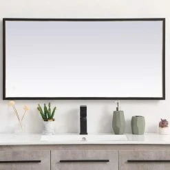 Elegant Furniture & Lighting Modern Black Led Mirror 15 Elegant Furniture & Lighting Modern Black Led Mirror -Laural Home Shop ebe1794302837763 7513 w800 h800 b0 p0