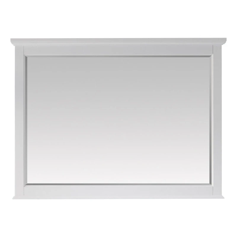 Vinnova Lorna 48" Rectangular Bathroom/Vanity Framed Wall Mirror, White 3 Vinnova Lorna 48" Rectangular Bathroom/Vanity Framed Wall Mirror, White