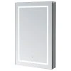 AQUADOM Royale Plus LED Medicine Cabinet Matte Black Right Hinge 24"x30"x5"