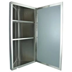 Renovators Supply Manufacturing Renovator's Supply Brushed Stainless Steel Wall Mount Corner Medicine Cabinet 8 Renovators Supply Manufacturing Renovator's Supply Brushed Stainless Steel Wall Mount Corner Medicine Cabinet -Laural Home Shop ec61180d039c46d2 0539 w800 h800 b1 p0