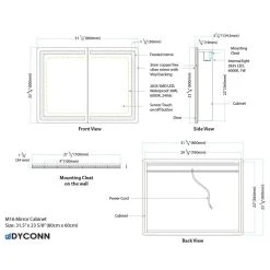 Dyconn Faucet Egret Tri-color LED Dual Door Cabinet Mirror With Touch On/Off Dim 11 Dyconn Faucet Egret Tri-color LED Dual Door Cabinet Mirror With Touch On/Off Dim -Laural Home Shop ece190b1024cdc49 7128 w800 h800 b1 p0