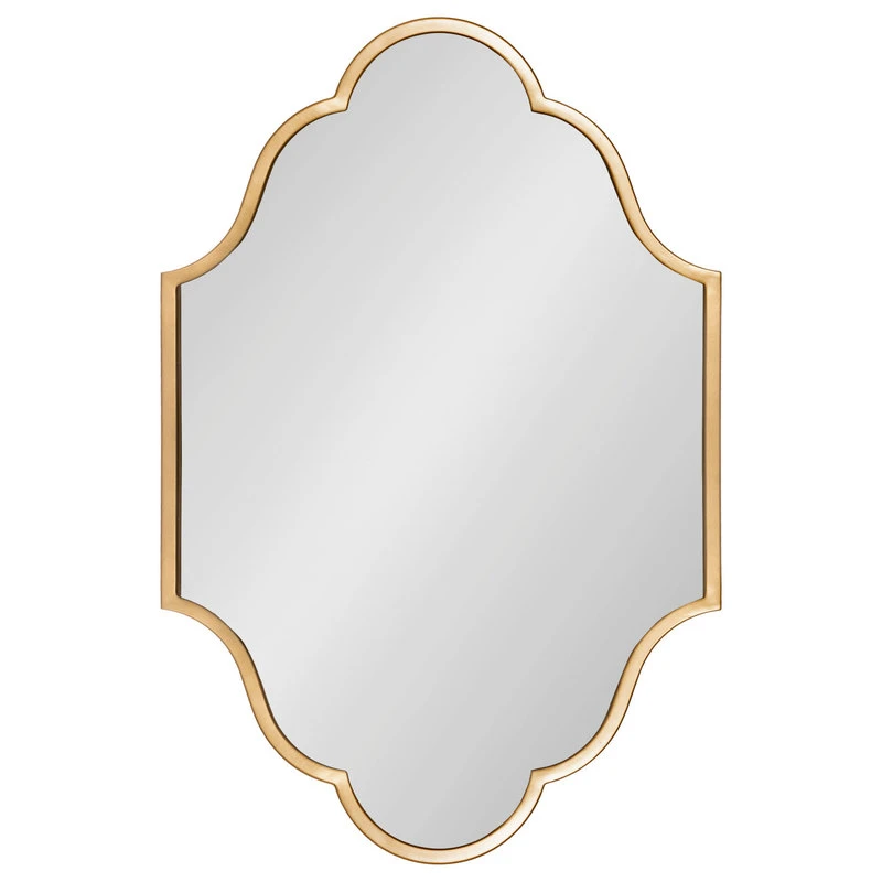 Uniek Rowla Framed Wall Mirror, Gold 20x30 4 Uniek Rowla Framed Wall Mirror, Gold 20x30 - Image 2