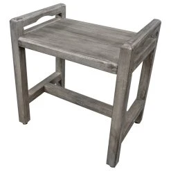 DecoTeak CoastalVogue Eleganto 20" Wide ShowerBench GR107, Gray -Laural Home Shop ee5109f90fdd0cbb 7166 w800 h800 b1 p0