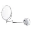 American Imaginations 16.95-in. Oval Stainless Steel Wall Mount Magnifying Mirror