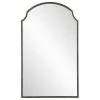 Vhomes Lights Beautiful Arch Top Metal Frame Wall Mirror, Rich Dark Bronze