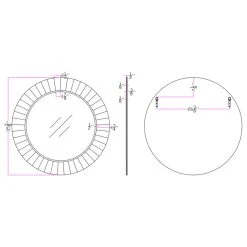 Camden Isle Daylight Round Mirror -Laural Home Shop ee9125760f081b5e 3544 w800 h800 b1 p0