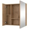 FM FURNITURE Aria Mirrored Medicine Cabinet Pine -Laural Home Shop eea10f9d03650d4a 2233 w800 h800 b1 p0