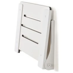 Seachrome Corporation Seachrome Silhouette Folding Wall Mount Shower Bench Seat, White Seat With White Frame -Laural Home Shop eeb11117037bf317 2393 w800 h800 b1 p0