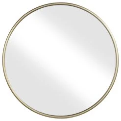 Martin Svensson Home Modern Round 30-inch Mirror, Gold