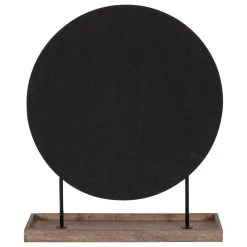 Uniek Maxfield Round Tabletop Mirror, Black, 18x22 -Laural Home Shop ef31778500b63805 4983 w800 h800 b1 p0