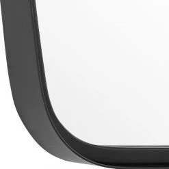 Unique Mirrors Matte Black Rectangular Wall Mirror, Bathroom Mirror, 20 X 40 -Laural Home Shop efa1646100ae903f 1497 w800 h800 b1 p0