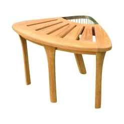 Teak Deals Stool, Teak Corner Stool