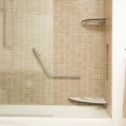 Seachrome Corporation White Corner Shower Seat With 18" Radius 20 Seachrome Corporation White Corner Shower Seat With 18" Radius -Laural Home Shop f041f7820099966b 2727 w800 h800 b0 p0