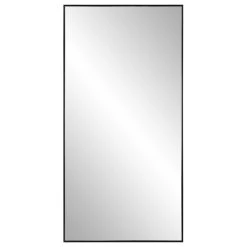 Vhomes Lights 20-in X 40-in Black Framed Wall Mirror