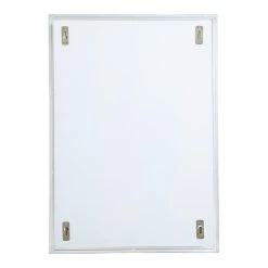 Elegant Furniture & Lighting Metal Mirror Medicine Cabinet 20"x28", Silver Finish -Laural Home Shop f0d1cbf10ec5b04f 7530 w800 h800 b1 p0