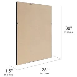 Head West, Inc. Head West Glossy Black Edge-to-Edge Float Framed Mirror - 26x38 9 Head West, Inc. Head West Glossy Black Edge-to-Edge Float Framed Mirror - 26x38 -Laural Home Shop f0e131bd0fb83bdd 0679 w800 h800 b1 p0