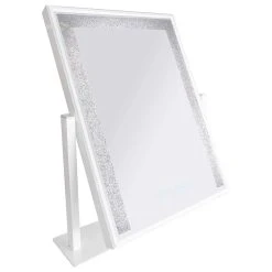 Dyconn Faucet 12x16 Inch Hollywood Tri-Color Frosted Edge - White -Laural Home Shop f1b13fdd013fd4e3 9466 w800 h800 b1 p0