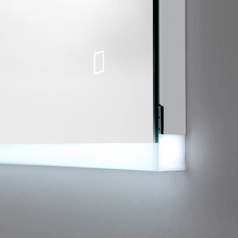 Ove Decors Caro LED 60 X 28 In. Mirror In White And Aluminum Finish 8 Ove Decors Caro LED 60 X 28 In. Mirror In White And Aluminum Finish - Image 6