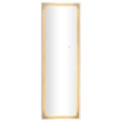 Brimfield & May Modern Silver Glass Led Mirror 561828 -Laural Home Shop f2118474029f976c 7904 w800 h800 b1 p0