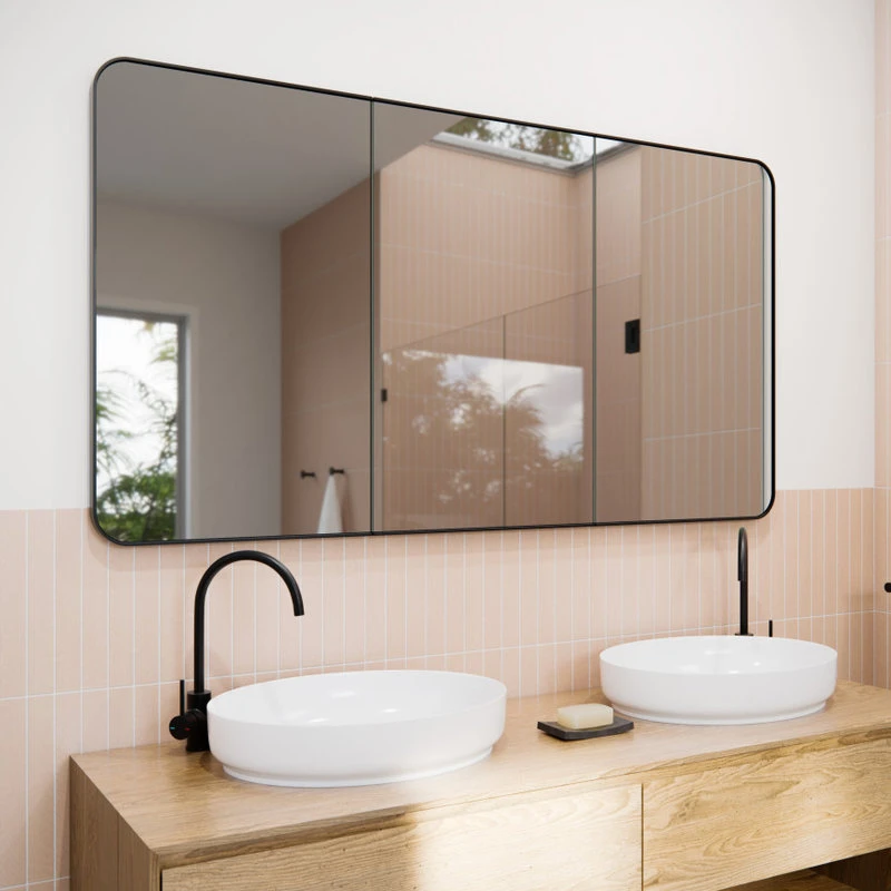 Glass Warehouse Medicine Cabinets, Black 6 Glass Warehouse Medicine Cabinets, Black - Image 4