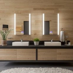 Alfi Trade ALFI 8" Square Wall Mounted 5x Magnify Cosmetic Mirror -Laural Home Shop f2a1d42e024bb259 8292 w800 h800 b0 p0