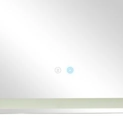 Brimfield & May Modern Silver Glass Anti Fog Mirror 561824 -Laural Home Shop f311510b029f8818 7957 w800 h800 b0 p0