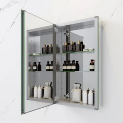 Fresca 15"Wx26"H Bathroom Medicine Cabinet With Mirrors, Beveled Edge -Laural Home Shop f3219bfa0319866d 6983 w800 h800 b0 p0