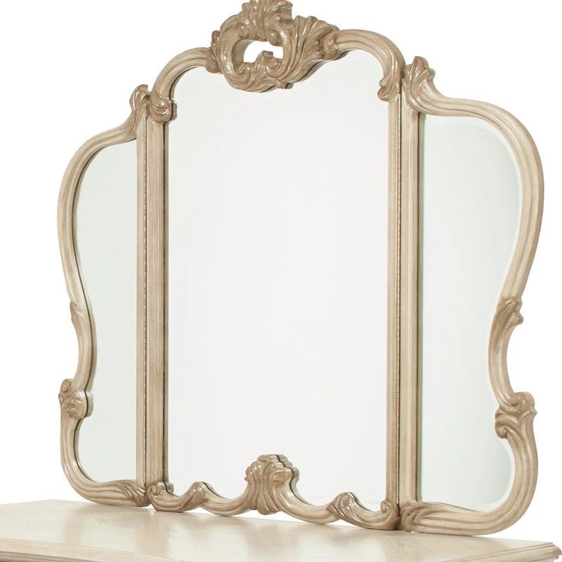 Michael Amini Aico Platine De Royale Vanity Mirror, Champagne 09068-201 5 Michael Amini Aico Platine De Royale Vanity Mirror, Champagne 09068-201 - Image 3