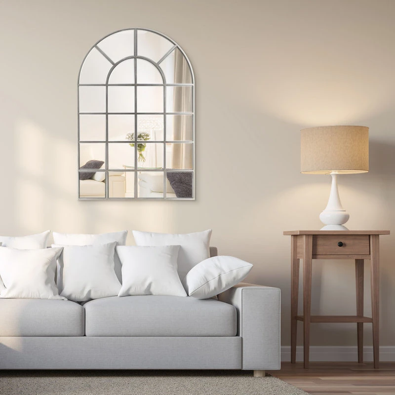 Empire Art Direct Beveled Arch Window Wall Mirror, 0.25" Beveled Edge, 44"x30" Bathroom Mirror 8 Empire Art Direct Beveled Arch Window Wall Mirror, 0.25" Beveled Edge, 44"x30" Bathroom Mirror - Image 6