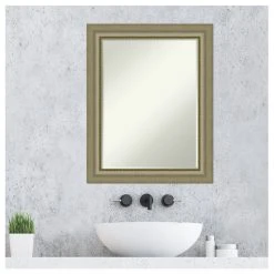 Amanti Art Vegas Silver Petite Bevel Wood Bathroom Wall Mirror 22.75 X 28.75 In. 15 Amanti Art Vegas Silver Petite Bevel Wood Bathroom Wall Mirror 22.75 X 28.75 In. -Laural Home Shop f3a1884d03b7911e 7789 w800 h800 b1 p0