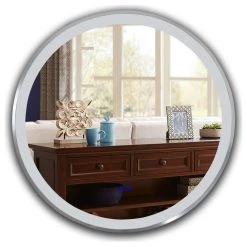 CHLOE Lighting, Inc. CHLOE Lighting LUMINOSITY Embedded Round TouchScreen LED Mirror -Laural Home Shop f4614df900a3ebbe 5613 w800 h800 b1 p0