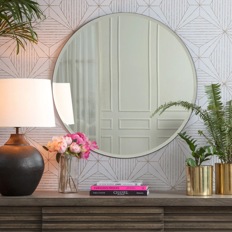 Madeleine Home Inc. Harrison Frameless Bevelled Mirror, 30" 12 Madeleine Home Inc. Harrison Frameless Bevelled Mirror, 30" - Image 10