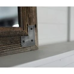 My Barnwood Frames Rustic Bathroom Mirror, Modern Farmhouse Mirror, Ranch Hand Mirror, 24"x30" -Laural Home Shop f48164a00dcb10eb 8095 w800 h800 b0 p0