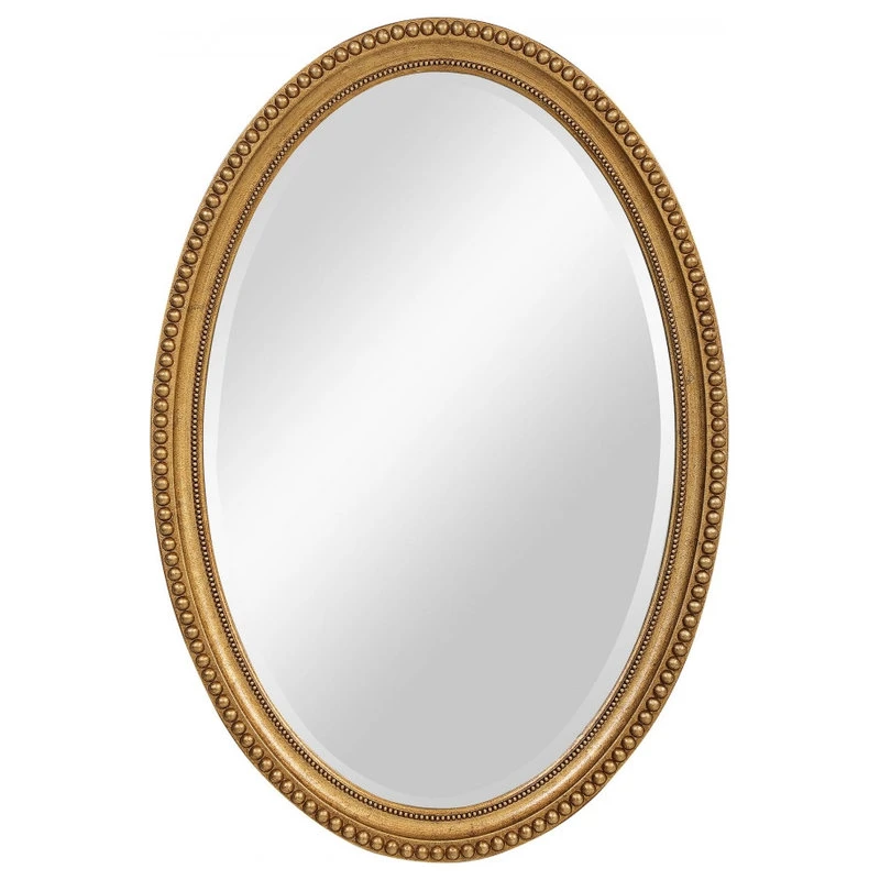 Unique Mirrors Lightly Antiqued Metallic Gold Leaf Round Wall Mirror, Bathroom Mirror, 22 Inch 3 Unique Mirrors Lightly Antiqued Metallic Gold Leaf Round Wall Mirror, Bathroom Mirror, 22 Inch