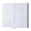 Bellaterra Home Bellaterra 23" Medicine Cabinet, Double Mirrored Doors, Surface Mount -Laural Home Shop f5014e39066b07a5 6012 w800 h800 b1 p0