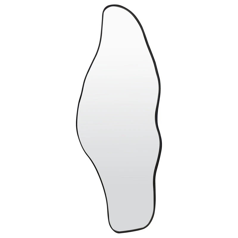 Mirrorize Canada Black Long Asymmetrical/Irregular Wall Mirror, 18"x48" 3 Mirrorize Canada Black Long Asymmetrical/Irregular Wall Mirror, 18"x48"